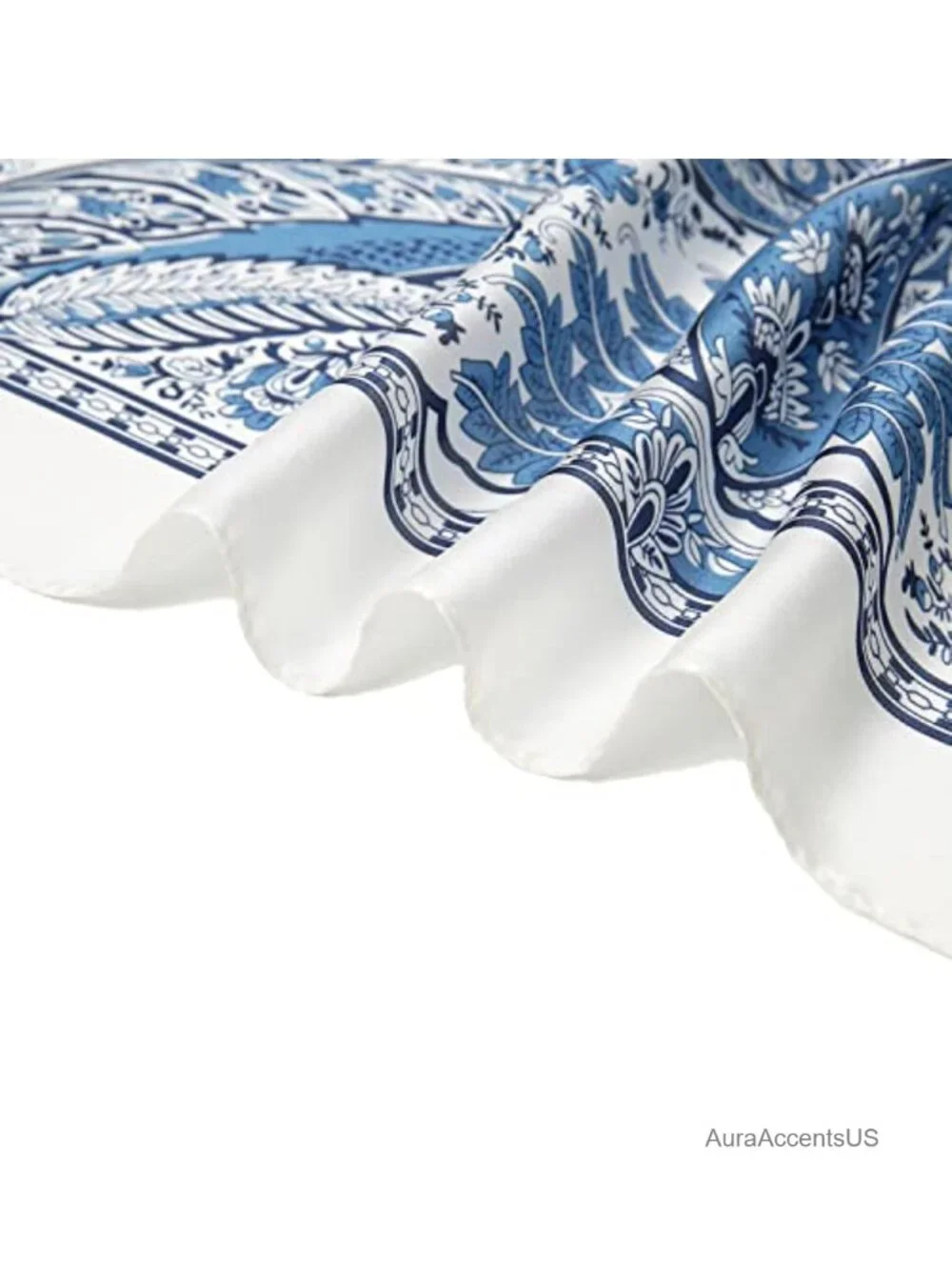27.5 inch Square Head Scarf Silk Feel Polyester Hair Wrapping Neck Scarf Bandana